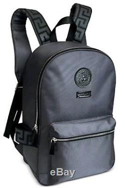 versace backpack grey