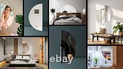 100cm Large Semicircular Mirror Bathroom Bedroom Hallway Mirror Distortion Free