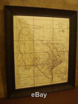 1841 Republic Of Texas Map Framed John Arrowsmith
