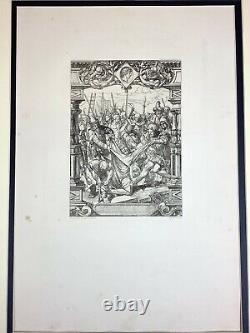 1890 Antique Engraving Hans Holbein The Passion Jesus Christ Removes Clothing
