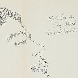 1956 Andy Warhol Original Bodley Gallery Announcement Studies for a Boy