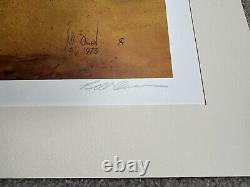 1975 Franklin Mint US Gallery of Art Laying A Heel Trap Bill Owen Signed