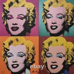 1980s Andy Warhol Signed Limited Edition Lithograph Marilyn Monroe