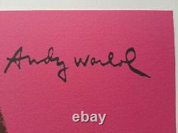1980s Andy Warhol Signed Limited Edition Lithograph Mick Jagger