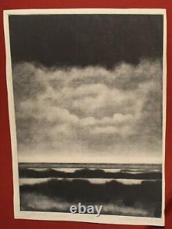 1984 print seascape, signed