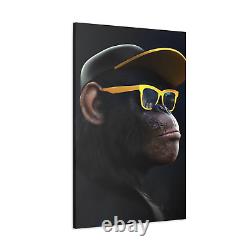 3 Swag Monkeys Canvas Banksy 3 Panel Split Three Wise Monkeys Wall Art