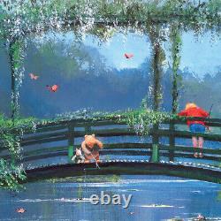 32Wx21H REFLECTIONS OF A FRIENDSHIP by PETER ELLENSHAW WINNIE POOH CANVAS