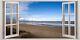 3d Window Effect On Canvas Holkham North Norfolk Coast Picture Wall Art Print