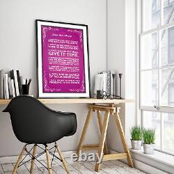 7 RULES FOR LIFE Motivational Art Print Photo Poster Motivation Gift Quote
