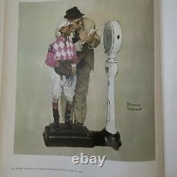 74 Norman Rockwell Hand Signed Weighing In Lot with Provenance PrintBookLetter