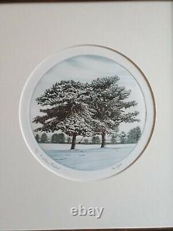 A Winters Blanket by Mark Spain. Limited edition signed etching