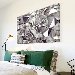 AB1572 Black Grey White Cool Modern Abstract Canvas Wall Art Large Picture Print