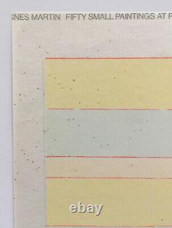 AGNES MARTIN lithograph 1978 FIFTY SMALL PAINTINGS with envelope lewitt rothko