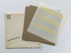 AGNES MARTIN lithograph 1978 FIFTY SMALL PAINTINGS with envelope lewitt rothko