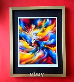 AIDAN FLUX Hand Signed Authentic LtdED Print Framed ETERNITY LIFE COA