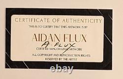 AIDAN FLUX Hand Signed Authentic LtdED Print Framed ETERNITY LIFE COA