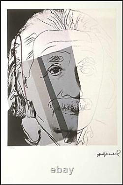 ANDY WARHOL Albert Einstein signed lithograph limited # 34/100