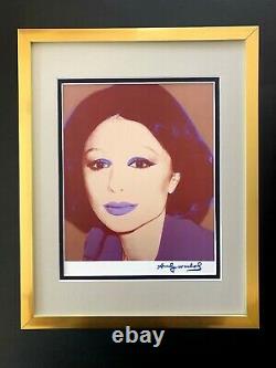ANDY WARHOL GORGEOUS 1984 SIGNED FARAH DIBAH PRINT MATTED 11X14 List $549
