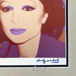 ANDY WARHOL GORGEOUS 1984 SIGNED FARAH DIBAH PRINT MATTED 11X14 List $549