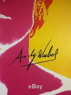 ANDY WARHOL HAND SIGNED SIGNATURE JOHN LENNON PRINT With C. O. A