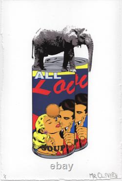 ART ELEPHANT SOUP CAN CIRCUS UNIQUE urban pop street art contemporary