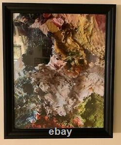 Abstract Oil Paint, 18x22, Limited Edition Painting Print, Framed Art