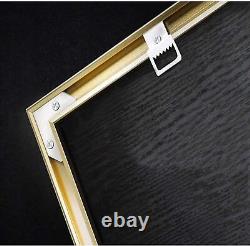 Abstract Wall Art Frame Black and Gold 50100cm Home Décor