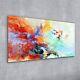 Acrylic Glass Print Picture Bright Artistic Splashes Abstract Painting Colour