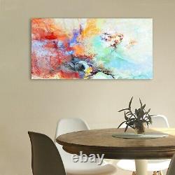 Acrylic Glass Print Picture Bright artistic splashes Abstract painting colour