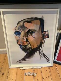 Adam Neate White, Red Self Portrait 2007 Signed Print Edition 50 Free Banksy pic