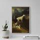 Albert Bierstadt Rocky Mountain Goats (1885) Poster Art Print Painting Gift
