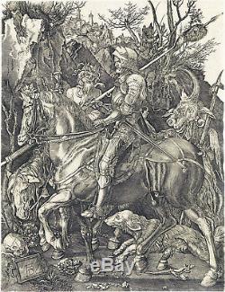 Albrecht Durer (after) Knight Death and the Devil ca. 1600 Engraving Framed