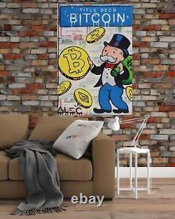 Alec Monopoly Graffiti Art/canvas Framed Prints Motivational Decor Pop Wall Art