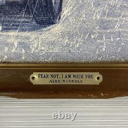 Alex Nuckols Fear Not, I am With You Wooden Framed Picture Jesus Trucker