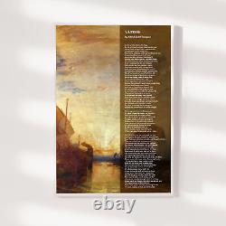 Alfred Tennyson Poem Ulysses Poster Art Print Gift Painting Poetry Lord