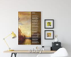 Alfred Tennyson Poem Ulysses Poster Art Print Gift Painting Poetry Lord