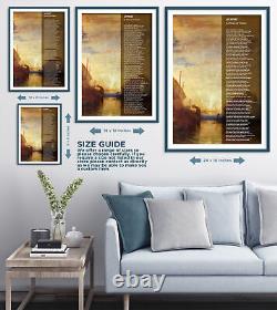 Alfred Tennyson Poem Ulysses Poster Art Print Gift Painting Poetry Lord