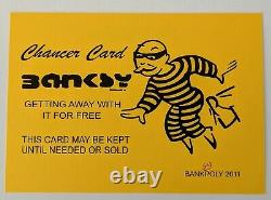 All 7 Colours BANKSY Chancer Card Banksypoly 2011 Graffiti Art / Street Art