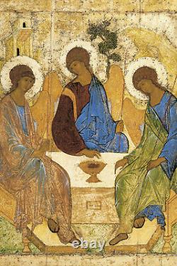 Andrei Rublev Trinity Three Icons (1425) Painting Photo Poster Print Art