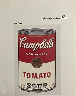 Andy Warhol 1986 Original Print Hand Signed with Certificate, Resale $5,850