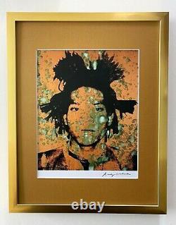 Andy Warhol Basquiat Signed Vintage Print In 11x14 Mat Frame Ready