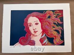 Andy Warhol Botticelli's Birth of Venus 1984 Numbered Ltd Ed Print 26 X 19