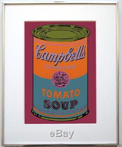 Andy Warhol Campbell's 1968 Vintage Tomato Soup Color Screenprint 1968 JKLFA. Com
