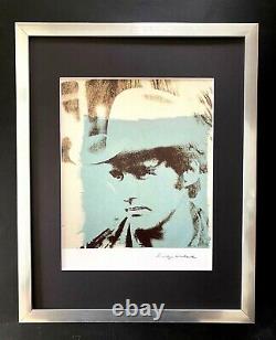 Andy Warhol Dennis Hopper Signed Vintage Print In 11x14 Mat Frame Ready