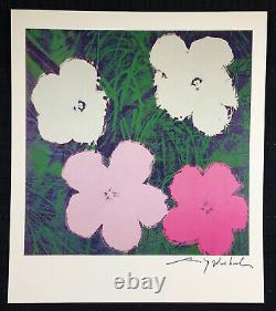 Andy Warhol Hand Signed Flowers Print