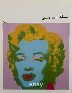 Andy Warhol Hand Signed Original Print With COA and Appraisal Report $5.000