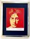 Andy Warhol John Lennon Signed Vintage Print Matted And Framed