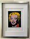 Andy Warhol Marilyn Monroe Signed Vintage Print Matted And Framed