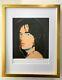 Andy Warhol Mick Jagger Signed Vintage Print Matted And Framed