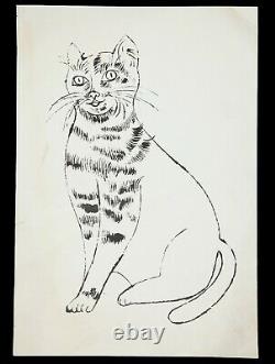 Andy Warhol Rare 1954 25 Cats Name Sam & One Blue Pussy Original Lithograph